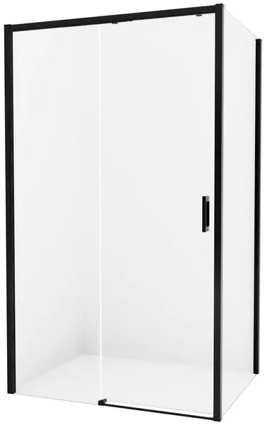 

Душевой угол-ограждение «New Trendy» Prime Black 110/100 прозрачный/чёрный матовый прямоугольный без поддона левый