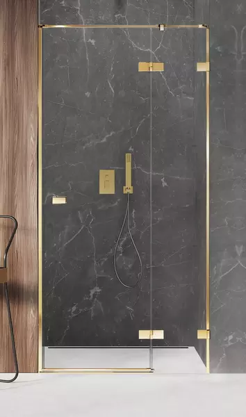 Душевая дверь New Trendy Avexa Gold Shine 140200 прозрачнаязолото правая 122858₽