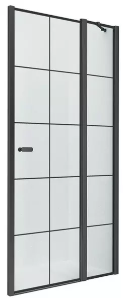 

Душевая дверь «New Trendy» New Soleo Black 90/195 прозрачная/чёрная матовая правая