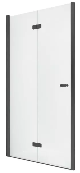 

Душевая дверь «New Trendy» New Soleo Black 70/195 прозрачная/чёрная матовая левая