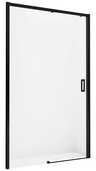 

Душевая дверь «New Trendy» Prime Black 160/200 прозрачная/чёрная матовая левая