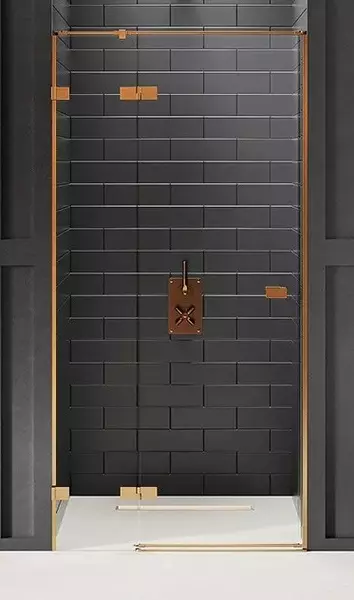 Душевая дверь New Trendy Avexa Copper Brushed 120200 прозрачнаябрашированная медь левая 140703₽