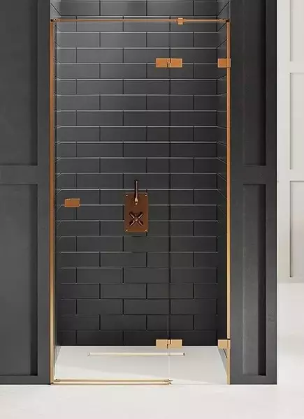 Душевая дверь New Trendy Avexa Copper Brushed 120200 прозрачнаябрашированная медь правая 140703₽