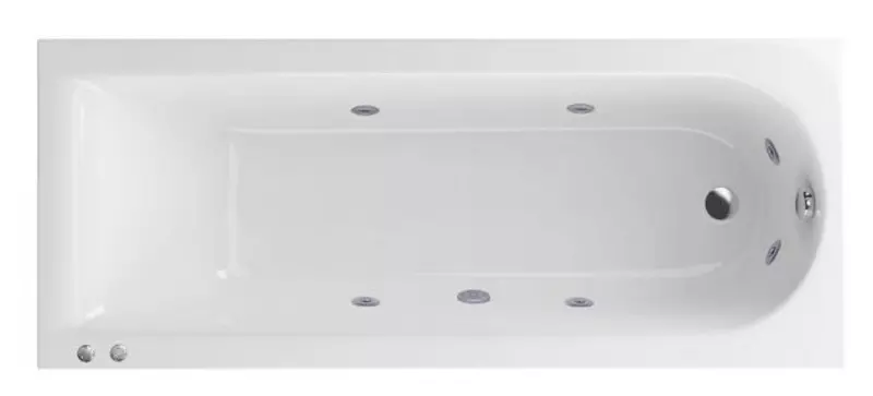 Гидромассажная ванна акриловая «Actima» Aurum 170/70 Hydro с каркасом с сифоном белая/хром