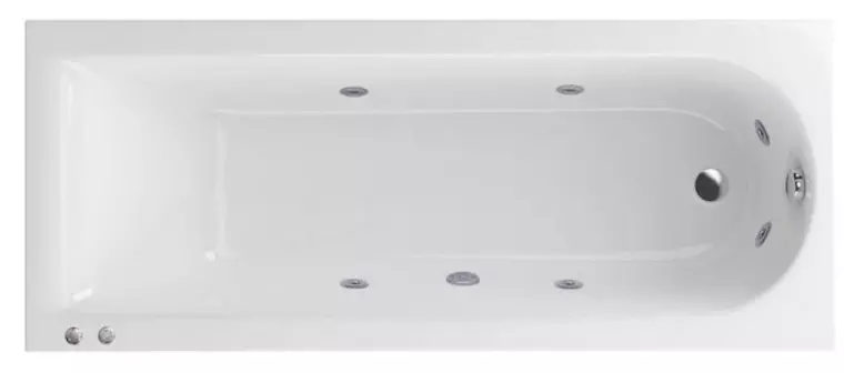 

Гидромассажная ванна акриловая «Actima» Aurum Slim 170/70 Hydro с каркасом с сифоном белая/хром
