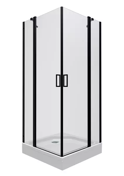 

Душевой угол-ограждение «Triton» Тау-Блэк 90/90 прозрачный/чёрный низкий поддон универсальный