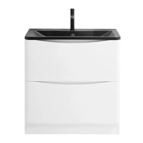 

Тумба с раковиной «Belbagno» Acqua 100 (BB1000/455-LV-ART-ALR-NERO) Bianco Lucido