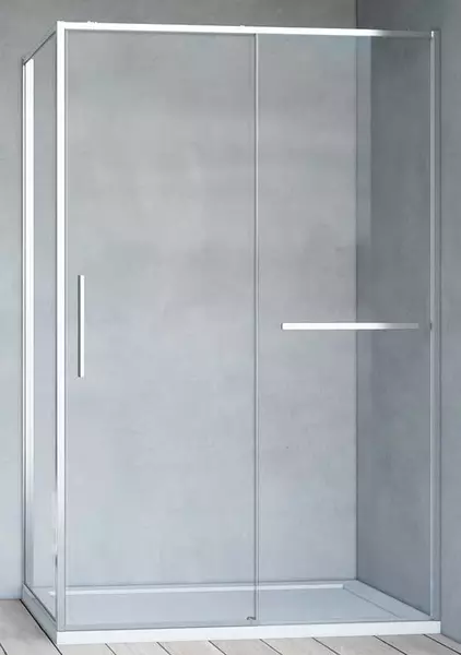 Душевой угол-ограждение Vincea Slim Soft VSR-1SS9013CL 13090 прозрачныйхром прямоугольный без поддона универсальный 51260₽