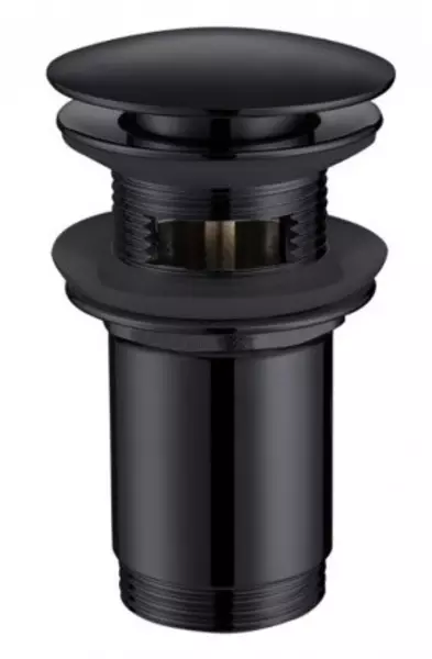Донный клапан для раковины «Abber» AF0010B с механизмом Клик-Клак черный