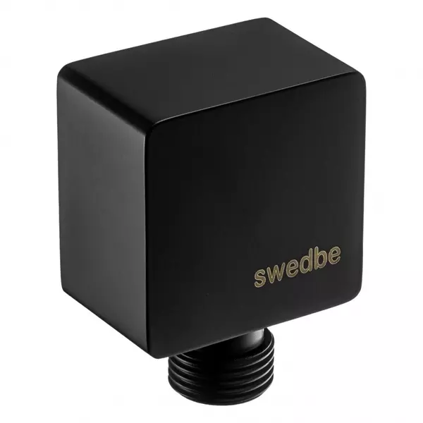Подключение для душевого шланга «Swedbe» Platta 5508B чёрное матовое