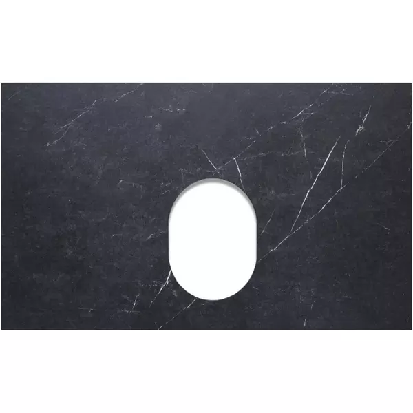 Мебельная столешница La Fenice Granite 100 без отверстия под смеситель керамогранит Black Olive Light Lappato 13600₽