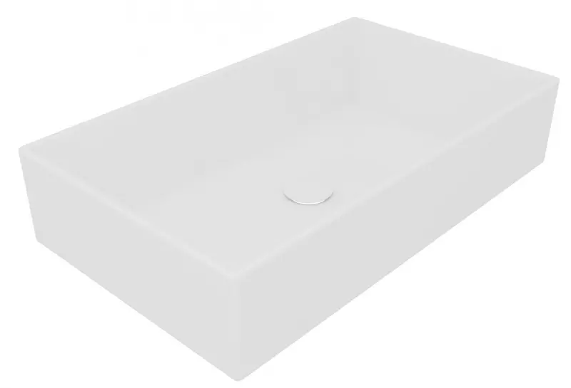 Раковина «GSG» Box 60/35 BXLA60000 литьевой мрамор белая