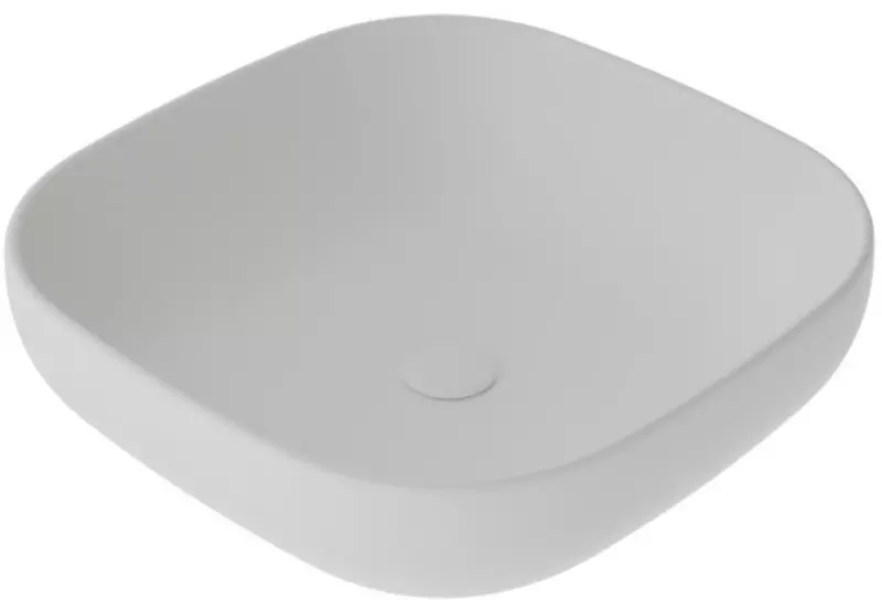 

Раковина «GSG» Easy 45/45 EALAVQU45001 фарфоровая белая матовая