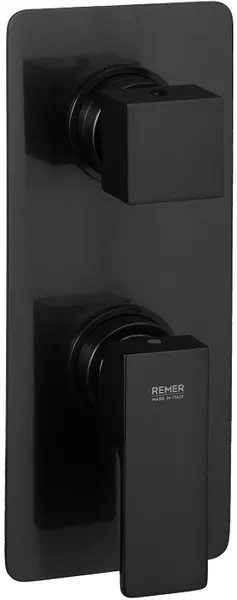 

Внешняя часть смесителя «Remer» Absolute AU92KBCFP шлифованный чёрный хром