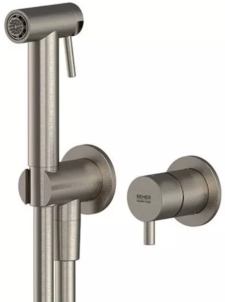 

Смеситель с гигиеническим душем «Remer» X-Style Inox SSX60P нержавеющая сталь