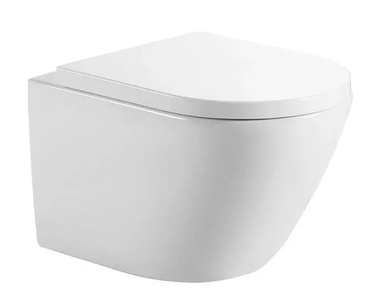 Подвесной унитаз безободковый Aquanet Zvezda-2 303978 Rimless Tornado белый с сиденьем дюропласт с микролифтом белое 16490₽