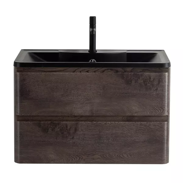 

Тумба с раковиной «Belbagno» Albano 80 (BB800/455-LV-ART-ALR-NERO) подвесная Rovere Nature Grigio