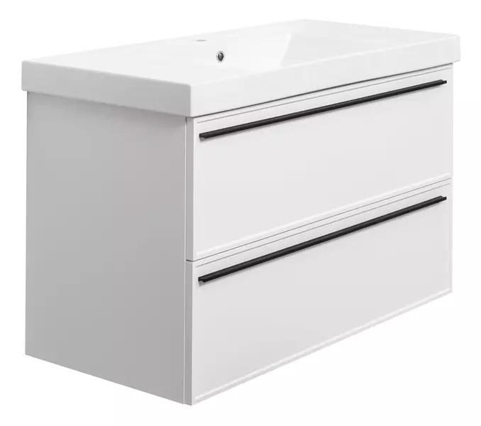 

Тумба с раковиной «La Fenice» Elba 100 twin (Cubo 100) подвесная Bianco