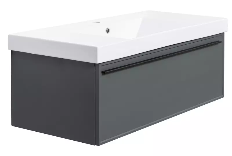 

Тумба с раковиной «La Fenice» Elba 100 (Cubo 100) подвесная Grigio