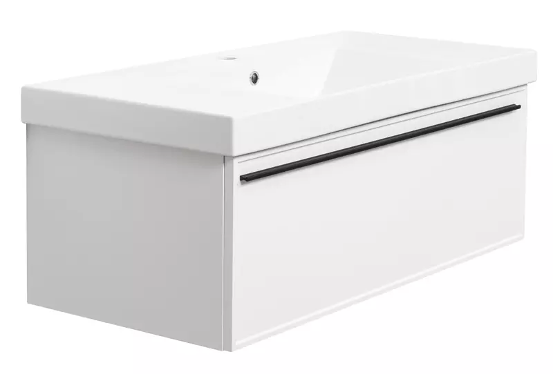 

Тумба с раковиной «La Fenice» Elba 100 (Cubo 100) подвесная Bianco