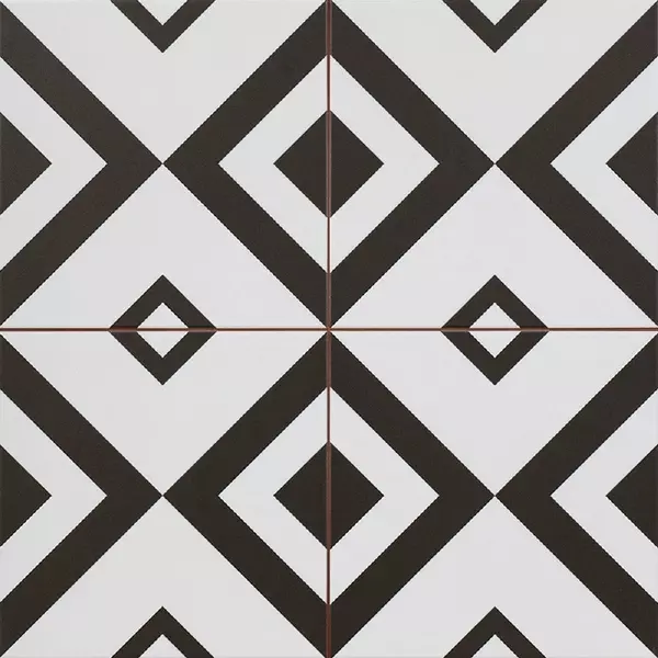 

Напольная плитка «Dvomo» Timeless Brixton Matt. 45x45 С0005204 чёрно-белый