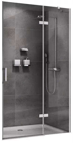 

Душевая дверь «Abber» Zart AG08090 90/195 прозрачная/хром