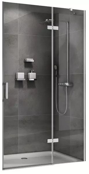

Душевая дверь «Abber» Zart AG08120 120/195 прозрачная/хром