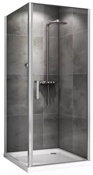 

Душевой угол-ограждение «Abber» Sonnenstrand AG04090-S90 90/90 квадратный прозрачный/хром без поддона универсальный