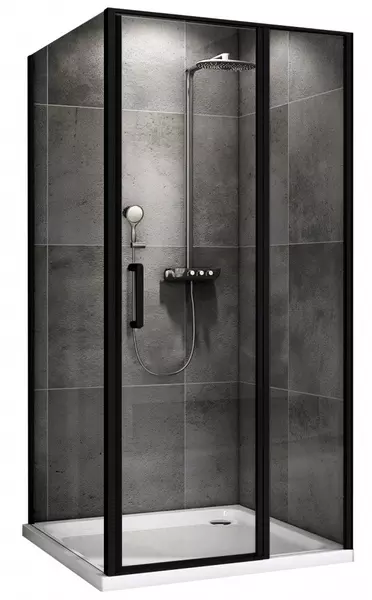 

Душевой угол-ограждение «Abber» Sonnenstrand AG04120BS-S70B 120/70 прямоугольный прозрачный/чёрный без поддона универсальный