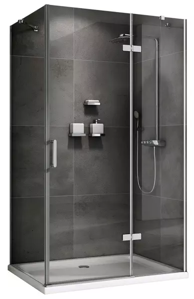 

Душевой угол-ограждение «Abber» Zart AG08090-S101 90/100 прямоугольный прозрачный/хром без поддона универсальный