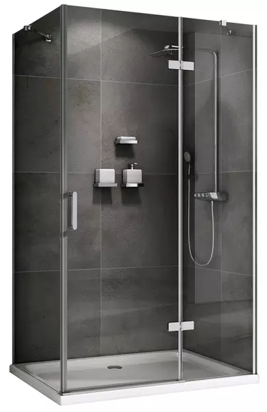 

Душевой угол-ограждение «Abber» Zart AG08090-S81 90/80 прямоугольный прозрачный/хром без поддона универсальный