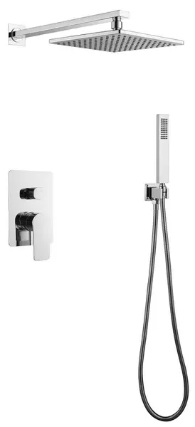 

Душевая система «Abber» Weiss Insel AF8018 хром