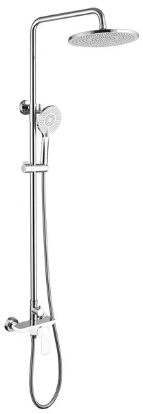 

Душевая система «Abber» Weiss Insel AF8020W хром/белая