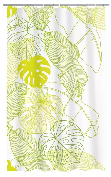 

Штора для ванной «Ridder» Tropical 4106305 180/200 белая/жёлтая