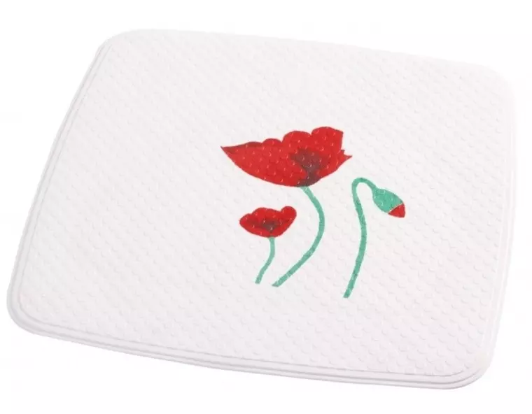

Противоскользящий коврик в ванну «Ridder» Mohn 62210 54/54 каучук красный