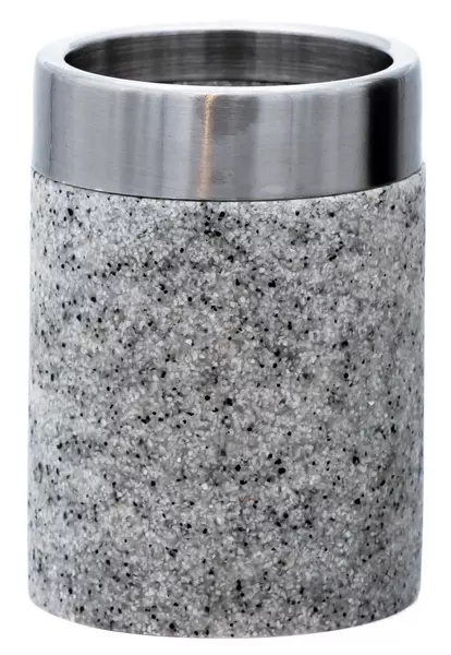 

Стакан для зубных щёток «Ridder» Stone 22010107 на стол серый