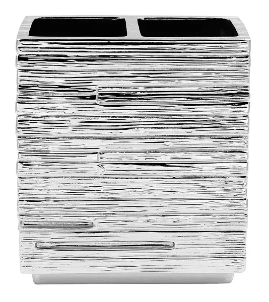 

Двойной стакан для зубных щёток «Ridder» Brick 22150227 на стол серебро