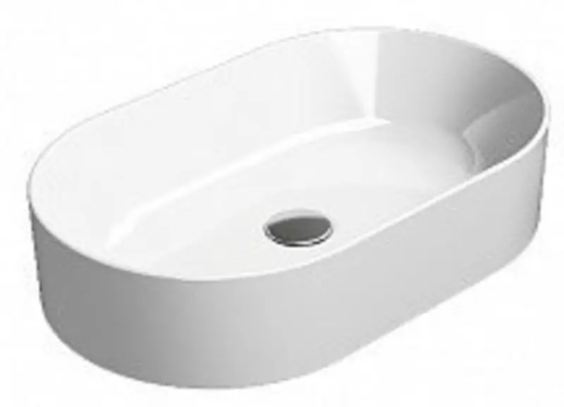 

Раковина «GSI» Kube 60/37 945811 фарфоровая белая