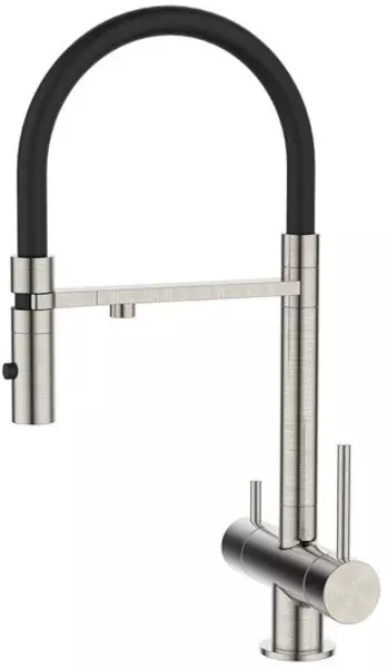 

Смеситель для кухни с подключением к фильтру «Iddis» Ace ACEBNFFi05 сатин/чёрный