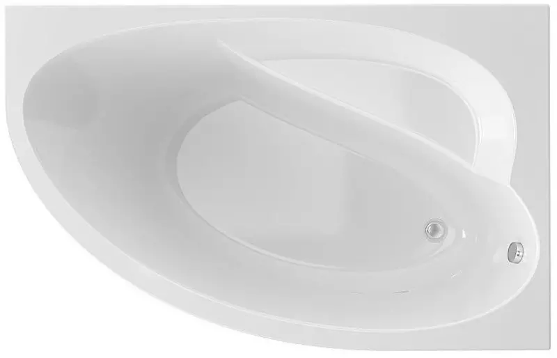 Ванна акриловая Timo Iva 160100 без опор без сифона белая правая 29700₽