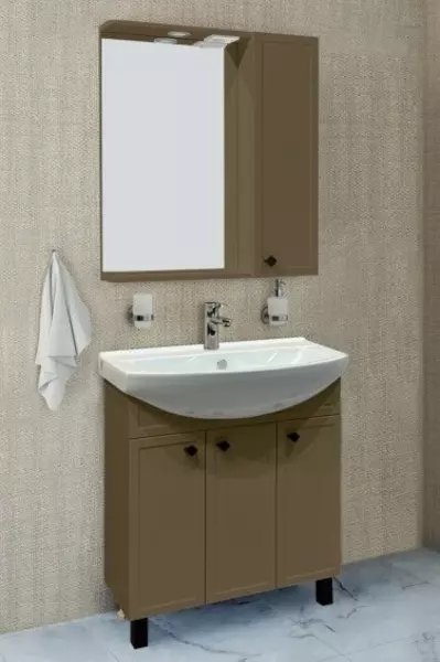 Мебель для ванной «Runo» Римини 75 бежевая - фото 1