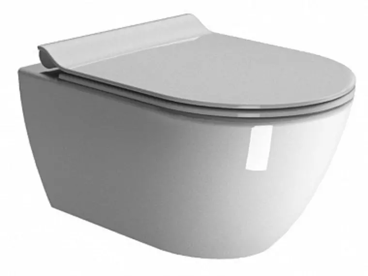 

Подвесной унитаз безободковый «GSI» Pura Swirlflush 881511/MS86CSN11 белый с сиденьем дюропласт с микролифтом белое