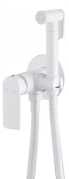 

Смеситель с гигиеническим душем «Abber» Weiss Insel AF8025W белый