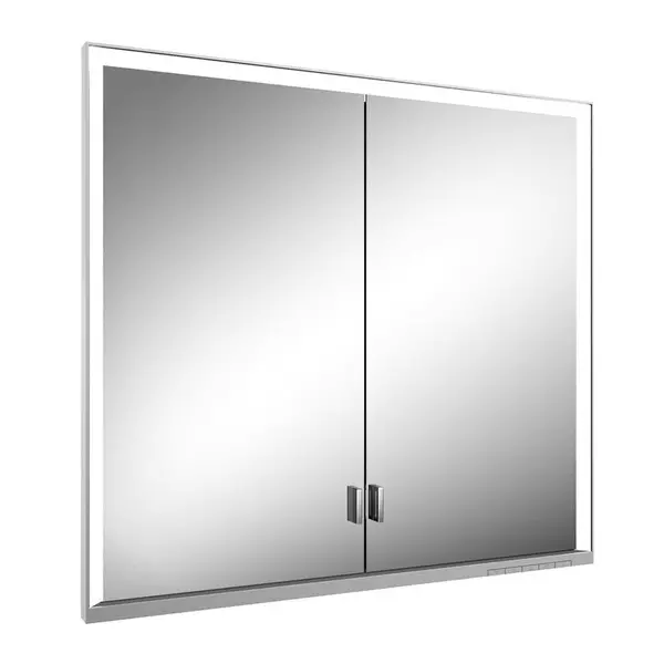 Зеркальный шкаф Keuco Royal Lumos с подсветкой Cеребоистый анодированный 274747₽