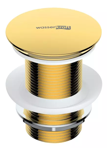 Донный клапан для раковины «WasserKRAFT» A248 с механизмом Клик-Клак золото