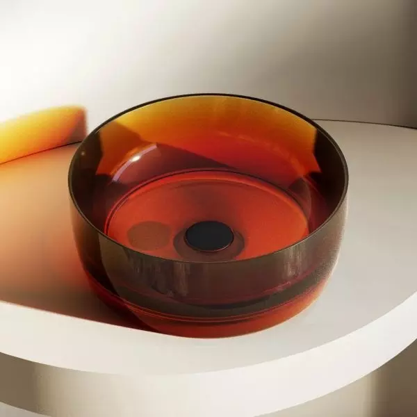 

Раковина «Abber» Kristall 40/40 полиэфирная смола Opal