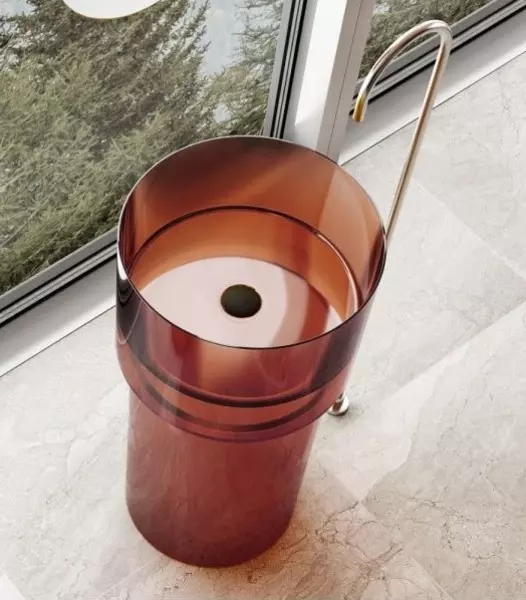 

Раковина «Abber» Kristall 45/45 полиэфирная смола Opal