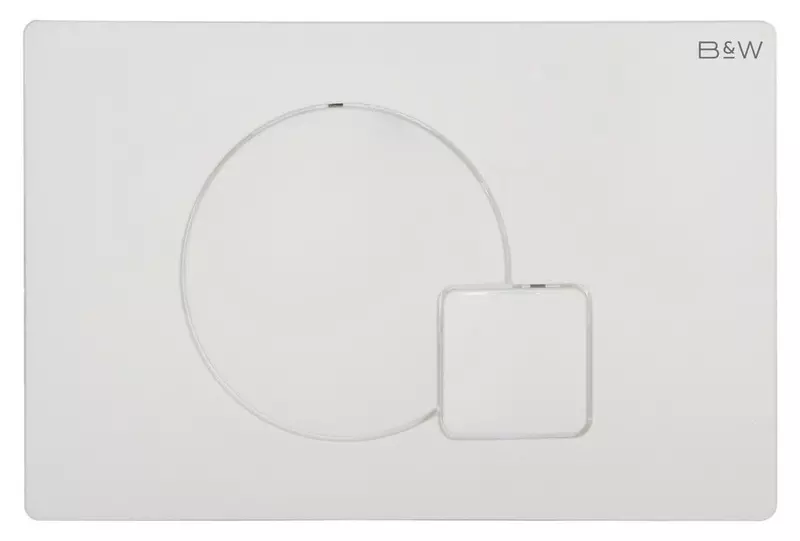 

Кнопка смыва «Black & White» WPI-09521 пластик Glossy Ivory 09521
