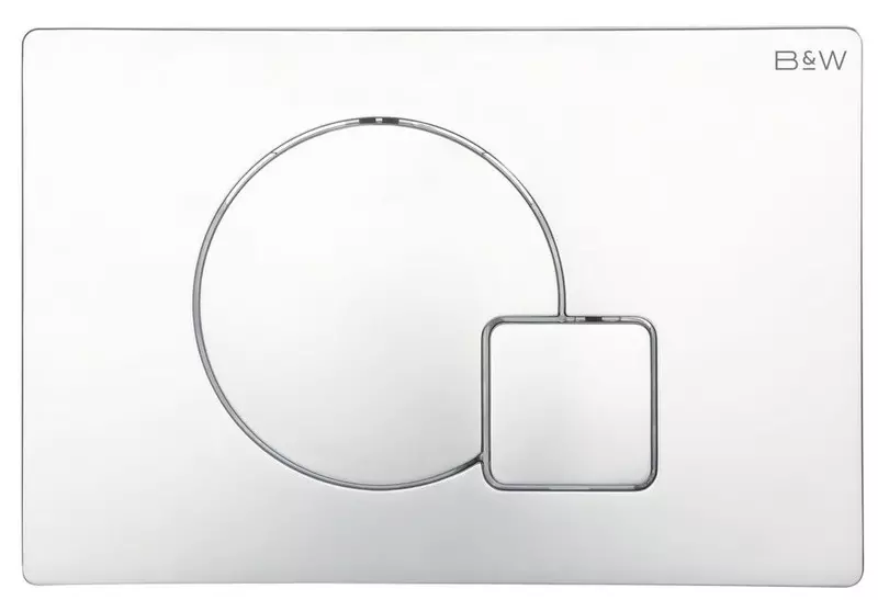 

Кнопка смыва «Black & White» WPI-09523 пластик Bright Chrome 09523