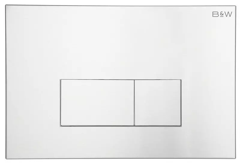 

Кнопка смыва «Black & White» WPI-09544 пластик Silver Coated 09544